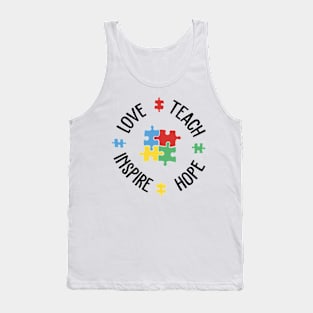 Autism Awareness SPED Special Education Teacher educators gift Tank Top